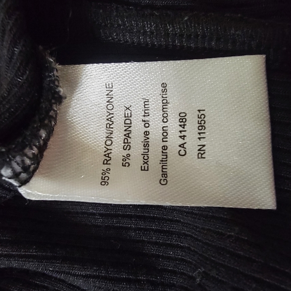 Gentle Fawn Open Slit Black Camisole - Picture 6 of 7